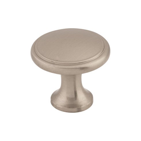 Top Knobs Ringed Knob 1 1/8" in Brushed Satin Nickel
