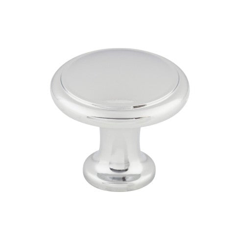 Top Knobs Ringed Knob 1 1/8" in Polished Chrome
