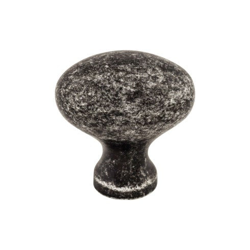 Top Knobs Egg Knob 1 1/4" in Black Iron