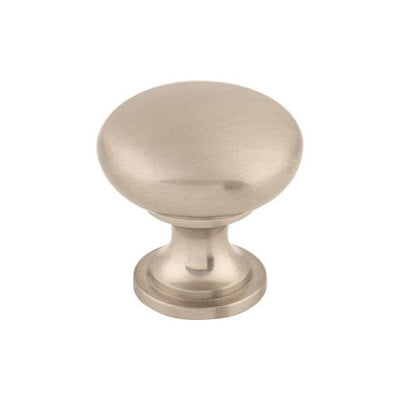 Top Knobs Hollow Round Knob 1 3/16" in Brushed Satin Nickel