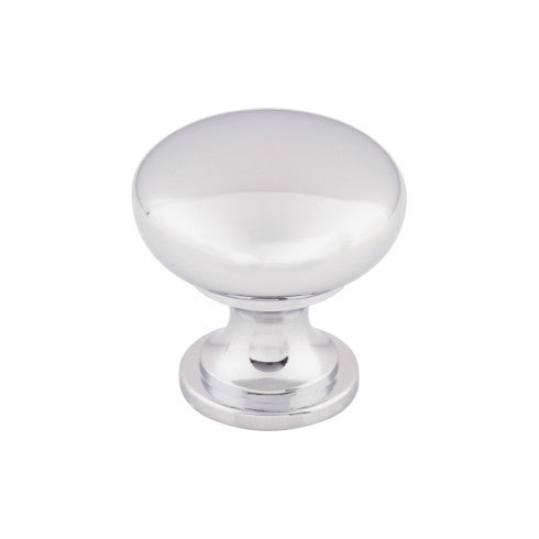 Top Knobs Hollow Round Knob 1 3/16" in Polished Chrome