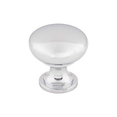 Top Knobs Hollow Round Knob 1 3/16" in Polished Chrome