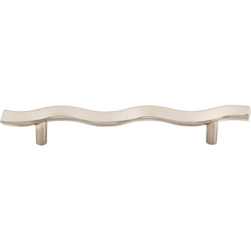 Top Knobs Wave Pull 5 1/16" c-c in Brushed Satin Nickel