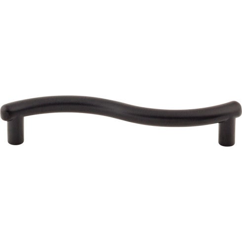 Top Knobs Spiral Pull 3 3/4" c-c in Flat Black