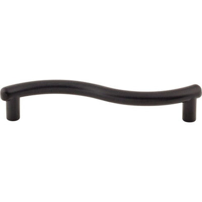 Top Knobs Spiral Pull 3 3/4" c-c in Flat Black