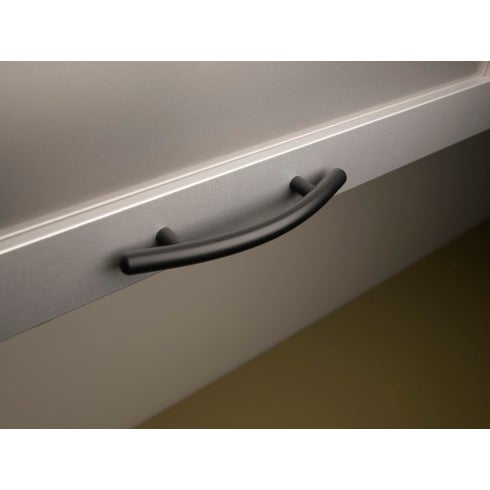 Top Knobs Curved Bar Pull 3 3/4" c-c in Brushed Satin Nickel