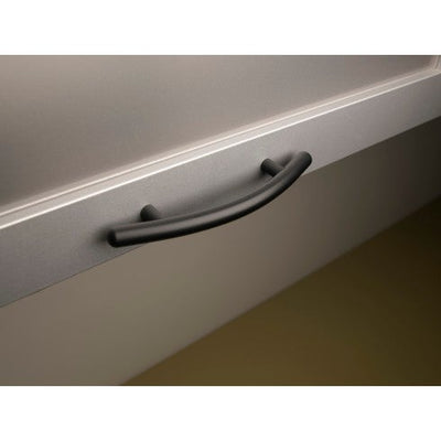 Top Knobs Curved Bar Pull 3 3/4" c-c in Brushed Satin Nickel