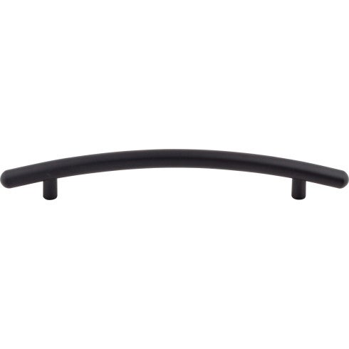 Top Knobs Curved Bar Pull 6 5/16" c-c in Flat Black