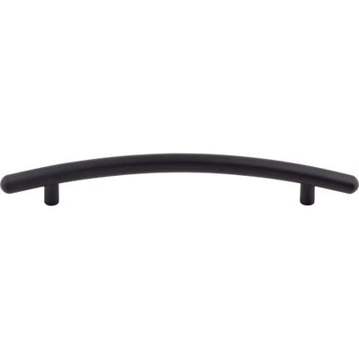 Top Knobs Curved Bar Pull 6 5/16" c-c in Flat Black