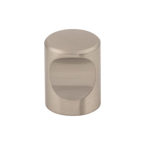 Top Knobs Nouveau Indent Knob 3/4" in Brushed Satin Nickel