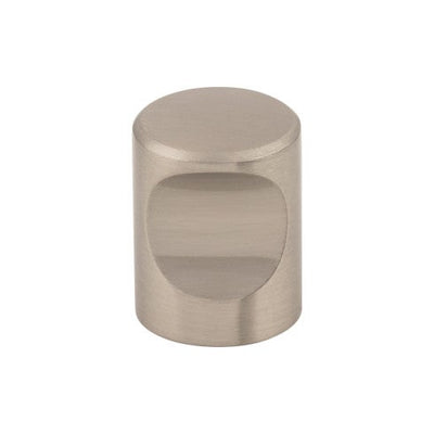 Top Knobs Nouveau Indent Knob 3/4" in Brushed Satin Nickel