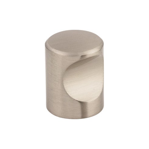 Top Knobs Nouveau Indent Knob 3/4" in Brushed Satin Nickel