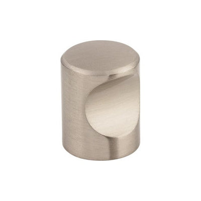 Top Knobs Nouveau Indent Knob 3/4" in Brushed Satin Nickel