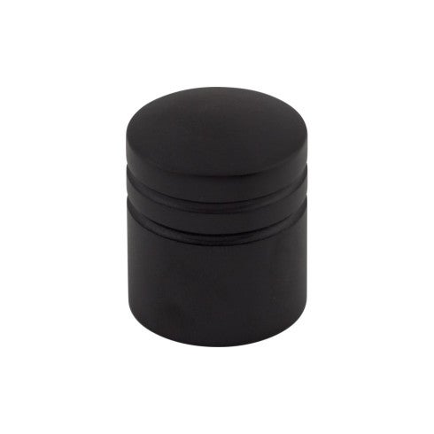 Top Knobs Stacked Knob 1" in Flat Black