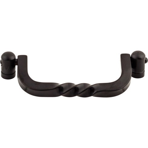 Top Knobs Twist Drop Pull 3 3/4" c-c in Patina Black