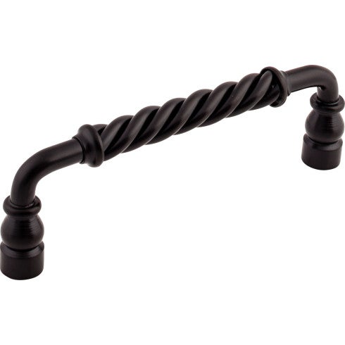 Top Knobs Twisted Bar Pull 6" c-c in Patina Black