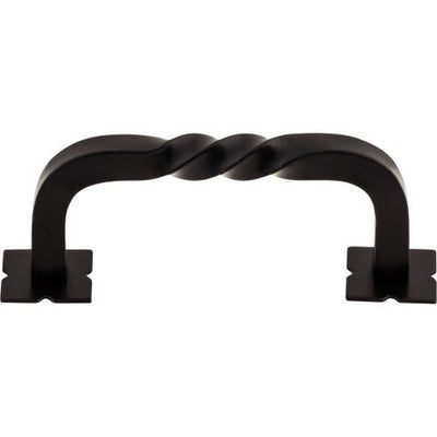 Top Knobs Normandy Twist Pull 3" c-c in Patina Black