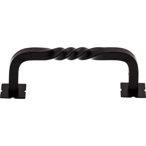 Top Knobs Normandy Twist Pull 3 3/4" c-c in Patina Black