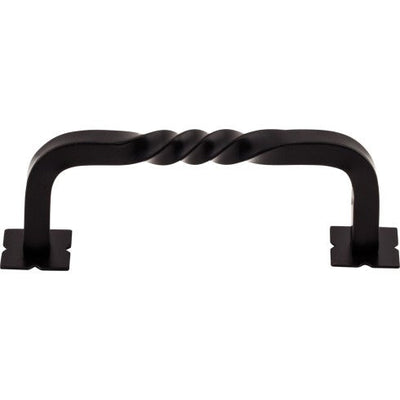 Top Knobs Normandy Twist Pull 3 3/4" c-c in Patina Black