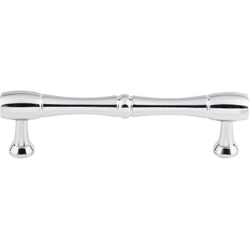 Top Knobs Nouveau Bamboo D Pull 3 3/4" c-c in Polished Chrome