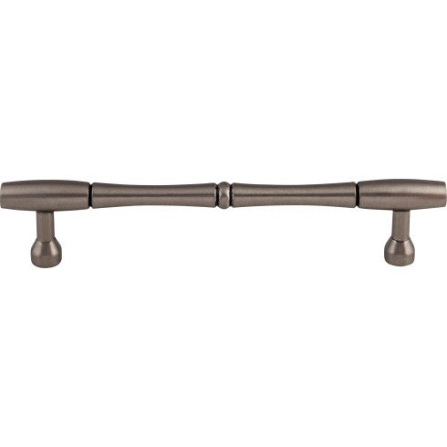 Top Knobs Nouveau Bamboo D Pull 7" c-c in Pewter Antique
