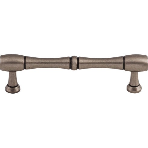 Top Knobs Nouveau Bamboo D Pull 3 3/4" c-c in Pewter Antique