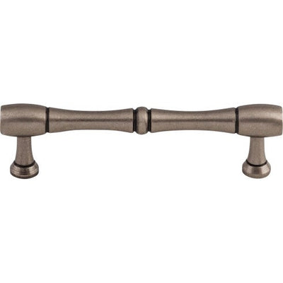 Top Knobs Nouveau Bamboo D Pull 3 3/4" c-c in Pewter Antique