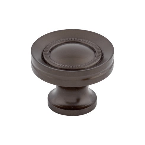Top Knobs Button Faced Knob 1 1/4" in Oil Rubbed Bronze