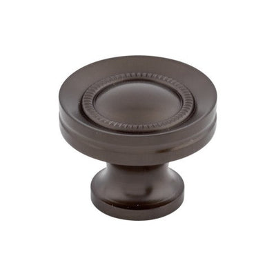 Top Knobs Button Faced Knob 1 1/4" in Oil Rubbed Bronze