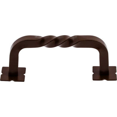 Top Knobs Square Twist D Pull 3" c-c in Oil Rubbed Bronze
