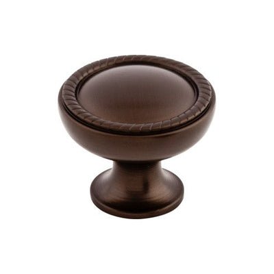 Top Knobs Emboss Knob 1 1/4" in Oil Rubbed Bronze