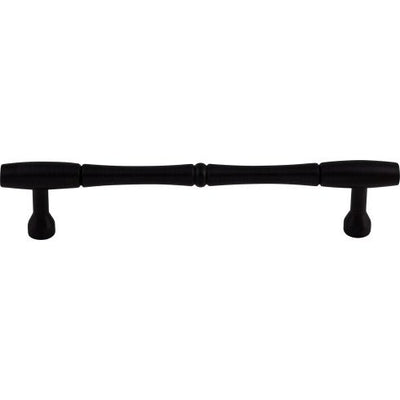 Top Knobs Nouveau Bamboo D Pull 7" c-c in Patina Black