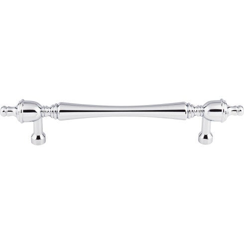 Top Knobs Somerset Finial Pull 7" c-c in Polished Chrome