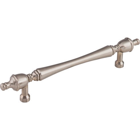 Top Knobs Somerset Finial Pull 7" c-c in Brushed Satin Nickel