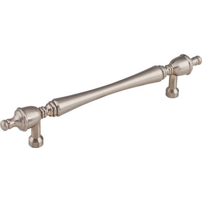 Top Knobs Somerset Finial Pull 7" c-c in Brushed Satin Nickel