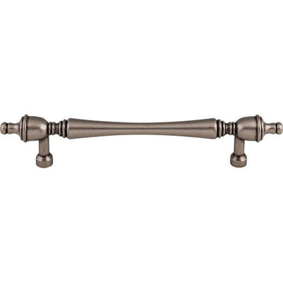 Top Knobs Somerset Finial Pull 7" c-c in Pewter Antique