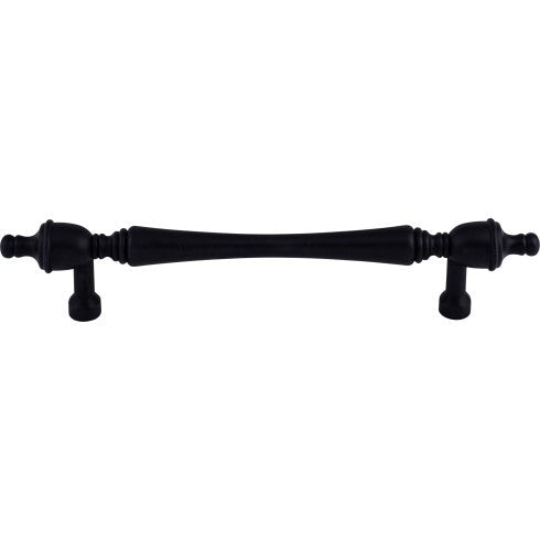 Top Knobs Somerset Finial Pull 7" c-c in Patina Black
