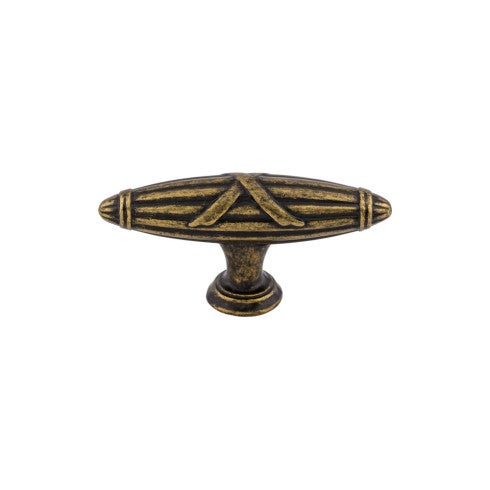 Top Knobs Ribbon & Reed T-Pull 2 3/4" in German Bronze
