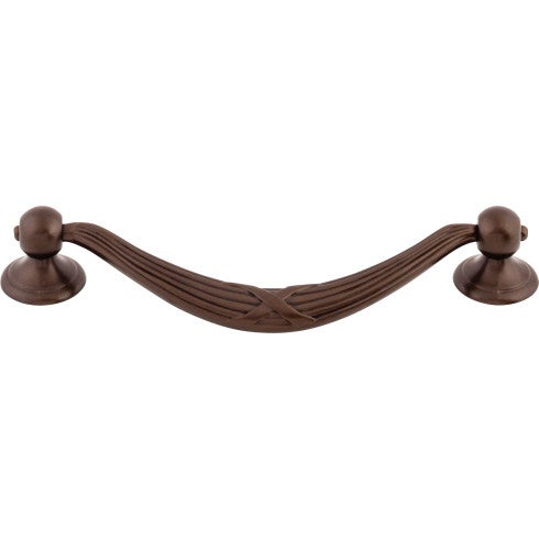 Top Knobs Ribbon & Reed Drop Pull 5 1/16" c-c in Oil Rubbed Bronze