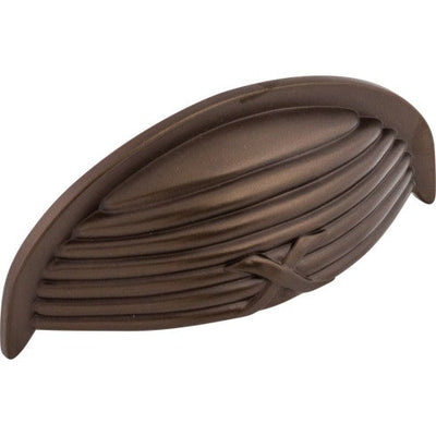 Top Knobs Ribbon & Reed Cup Pull 3" c-c in Oil Rubbed Bronze