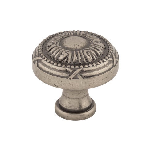 Top Knobs Ribbon Knob 1 1/8" in Pewter Antique
