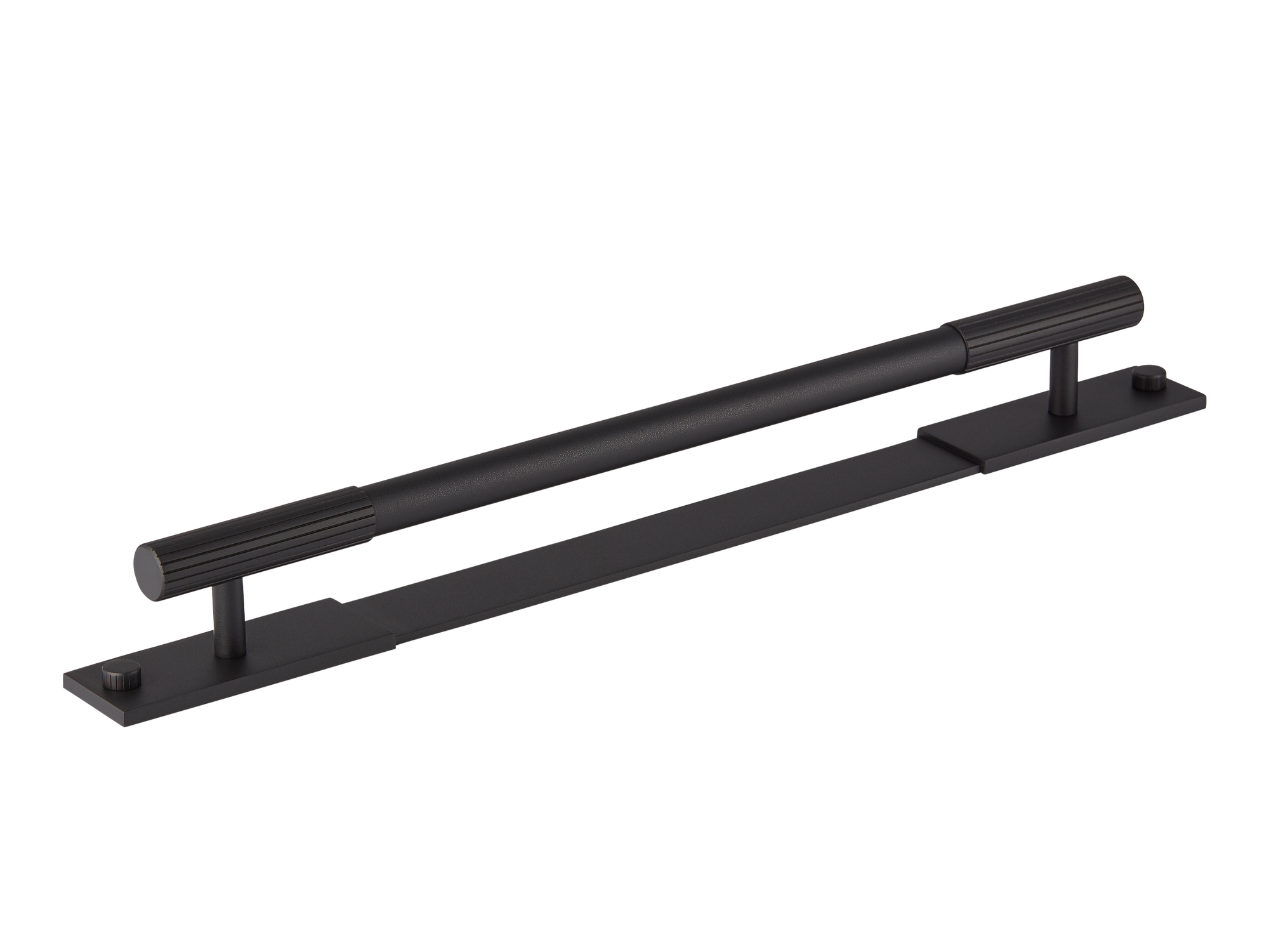 Armac Martin MIX Straight Knurled Pull Handle & Backplate