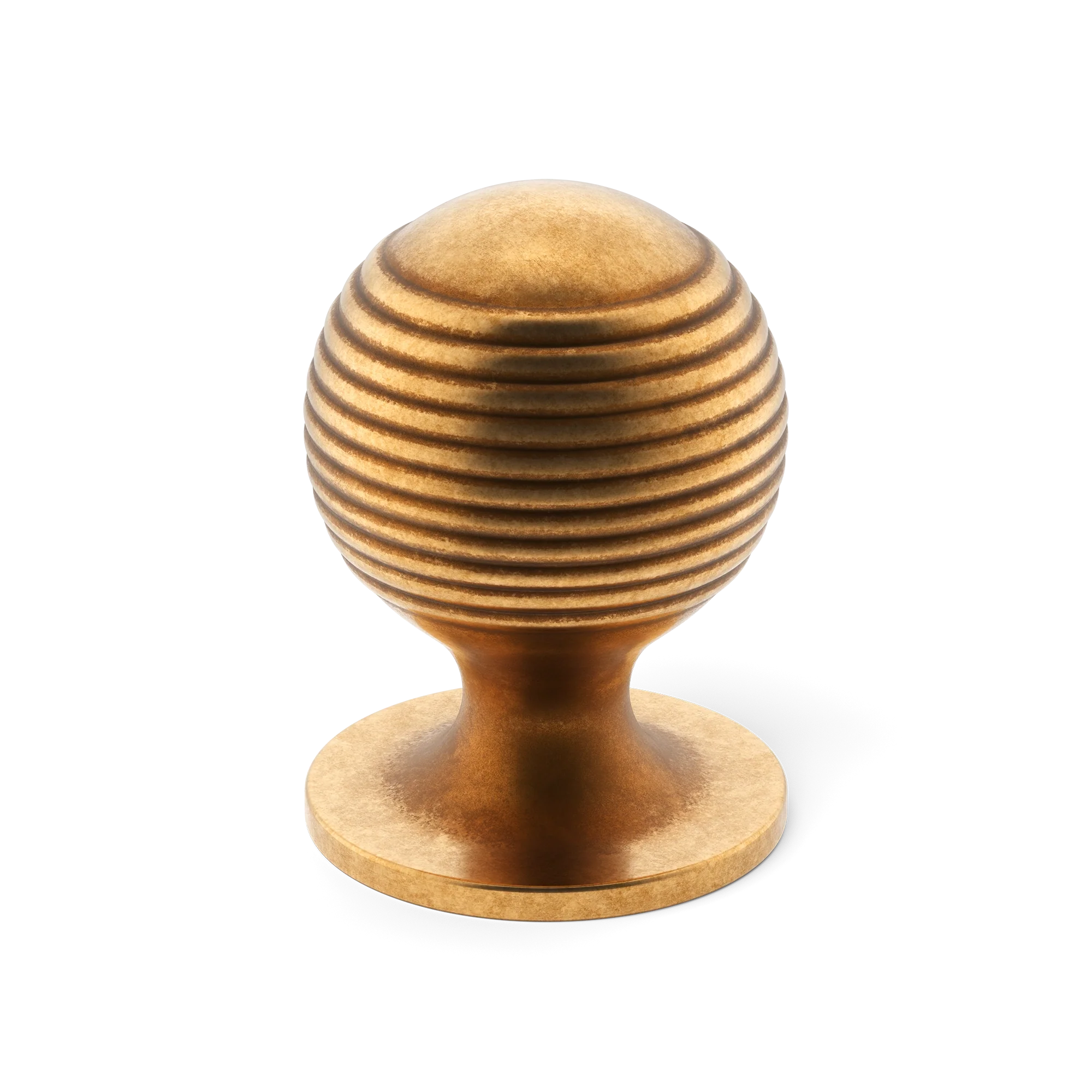 Armac Martin Merrick Cabinet Knob in 19mm / Burnished Brass