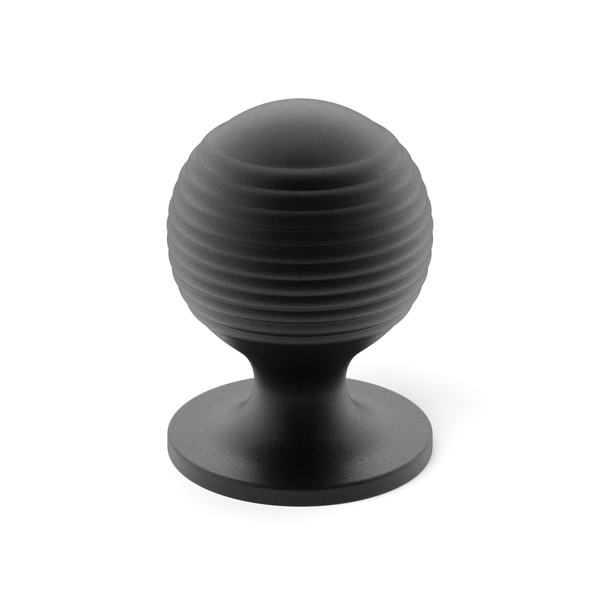 Armac Martin Merrick Cabinet Knob in 19mm / Matt Black Lacquered