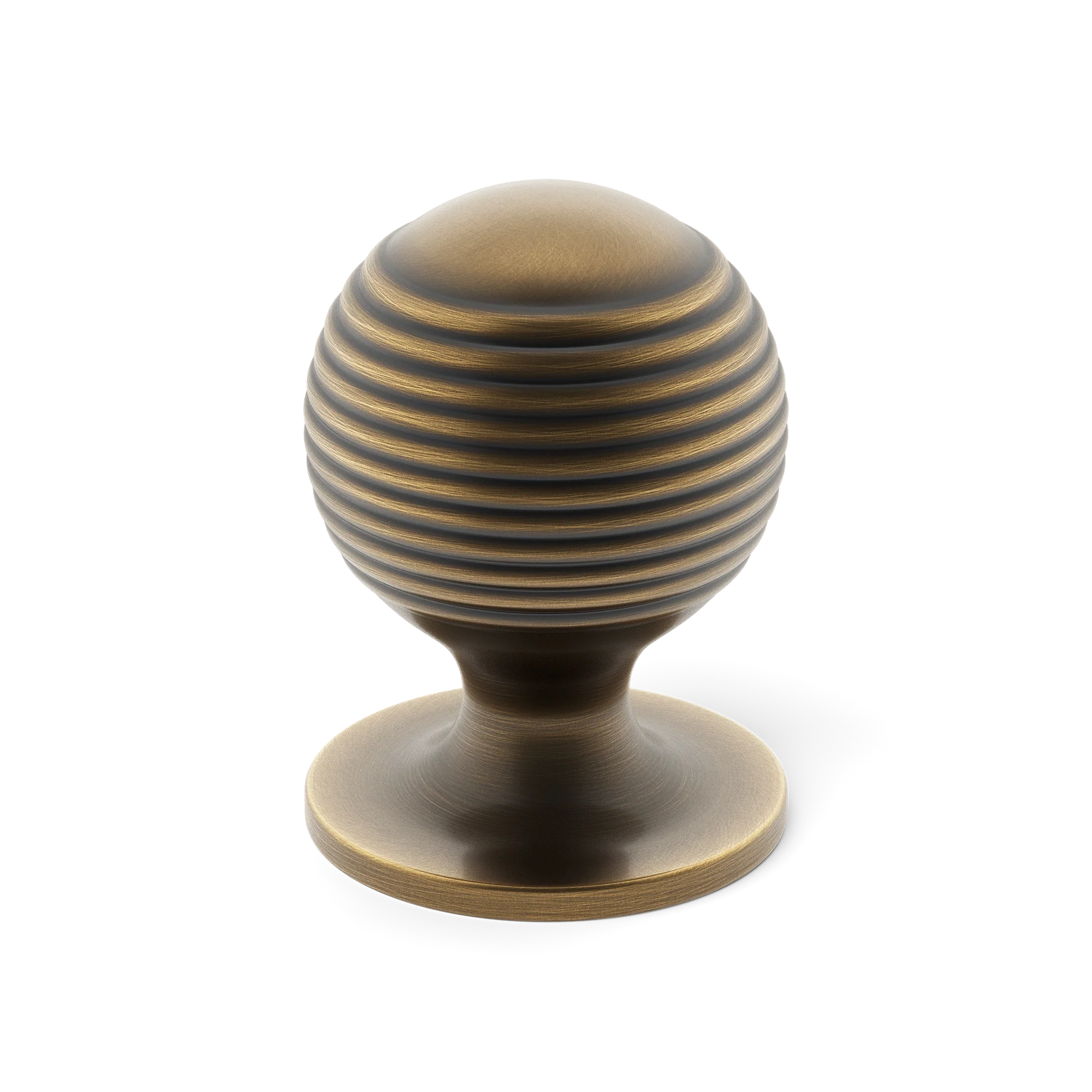 Armac Martin Merrick Cabinet Knob in 19mm / Satin Antique Satin Lacquered