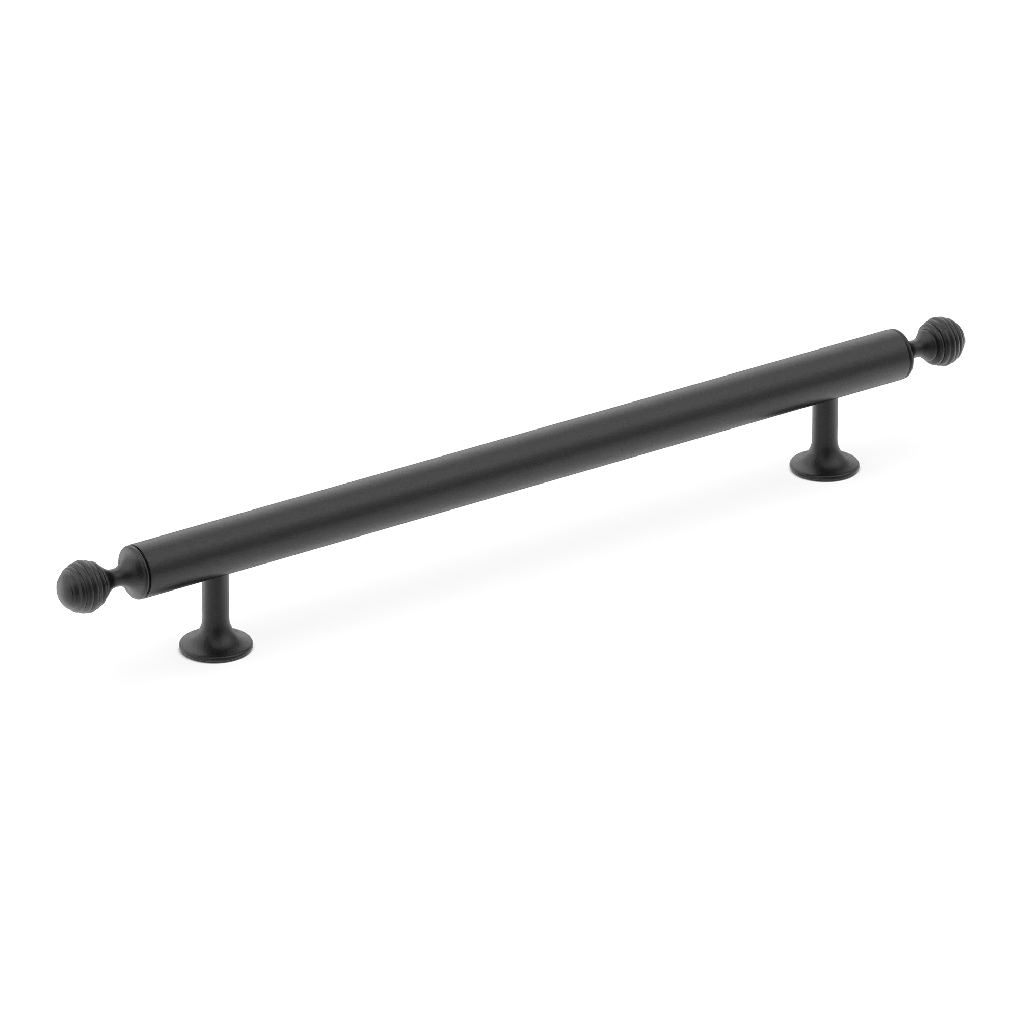 Armac Martin Merrick Cabinet Handle in 96mm / Matt Black Lacquered