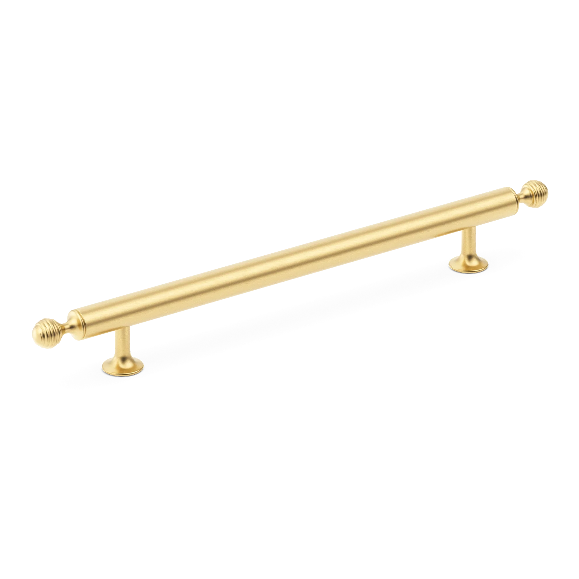 Armac Martin Merrick Cabinet Handle in 96mm / Satin Brass Satin Lacquered