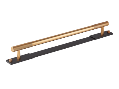 Armac Martin MIX Diamond Knurled Appliance Pull Handle & Backplate - Mixed Finish