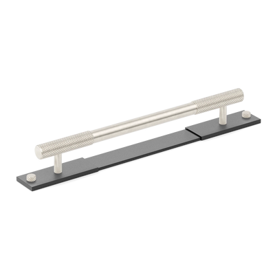 Armac Martin MIX Diamond Knurled Cabinet Handle & Backplate - Mixed Finish in 128mm
