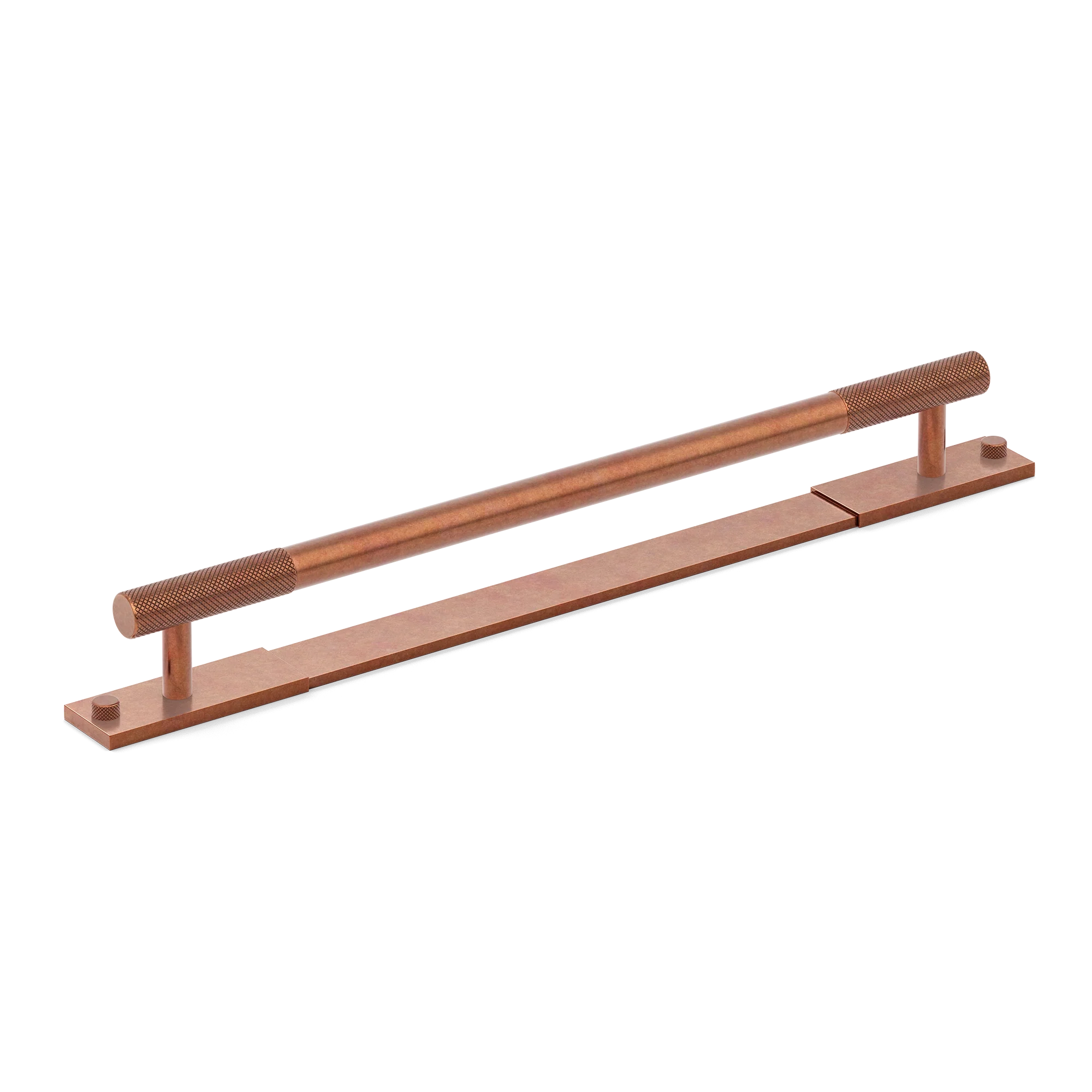 Armac Martin MIX Diamond Knurled Cabinet & Appliance Pulls in 384mm / Aged Copper